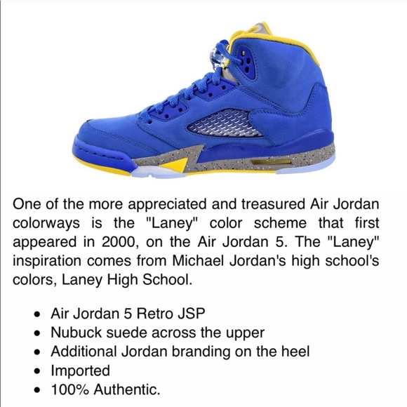 Listing Nike Retro Air Jordan 5 Laney 